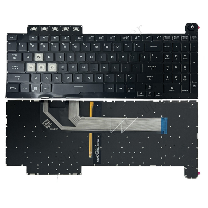 Keyboard Gaming Black - S++ Zwart US Verlicht Toetsenbord voor