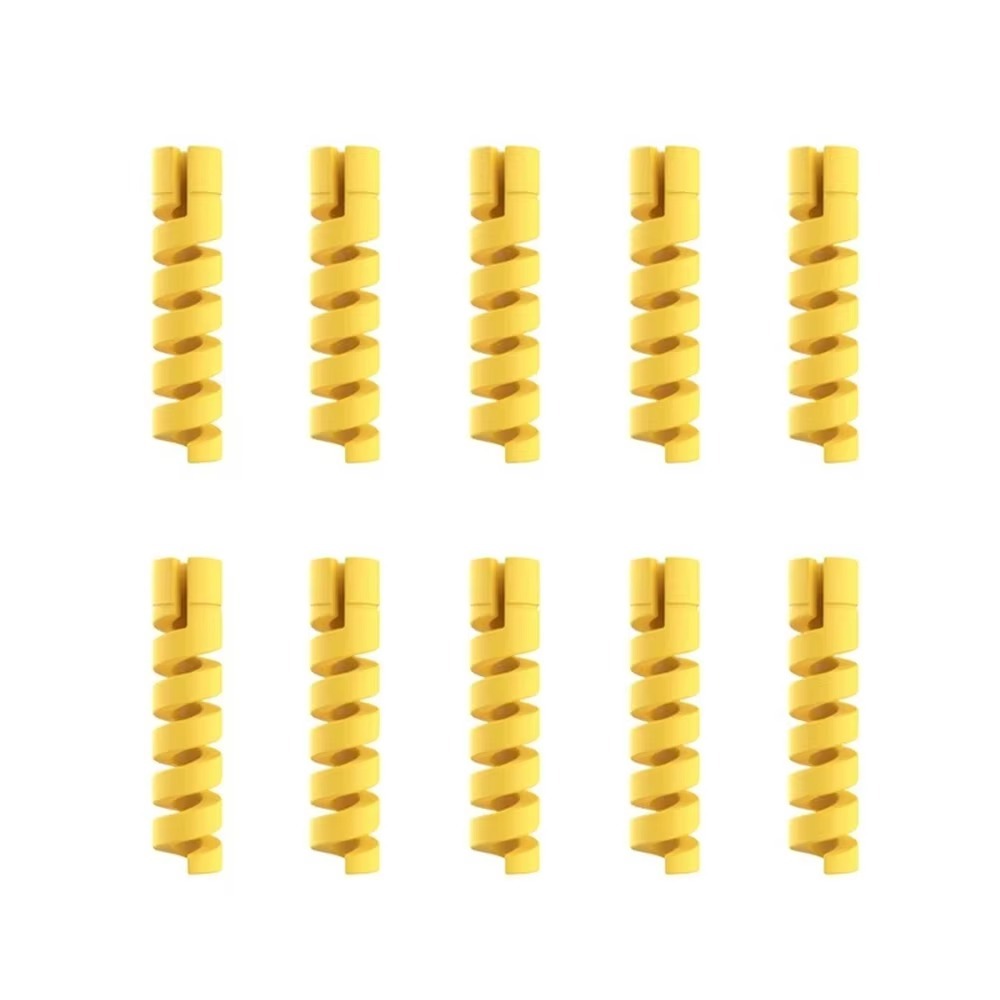 Coiled Usb Cable - Praktische TPR-datakabelbeschermer Anti-break Flexibele spiraalkabelopwinder Meerkleurige