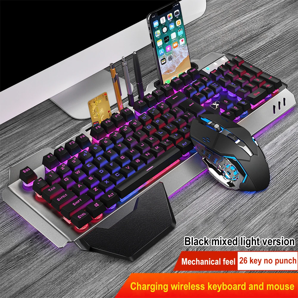 Gaming Keyboard Mini - K680 Oplaadbare 2.4G Draadloze Toetsenbord En