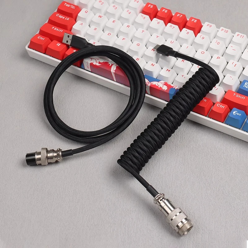 Gaming Keyboard Types - 180cm Mechanisch Toetsenbord Opgerolde Kabel Draad