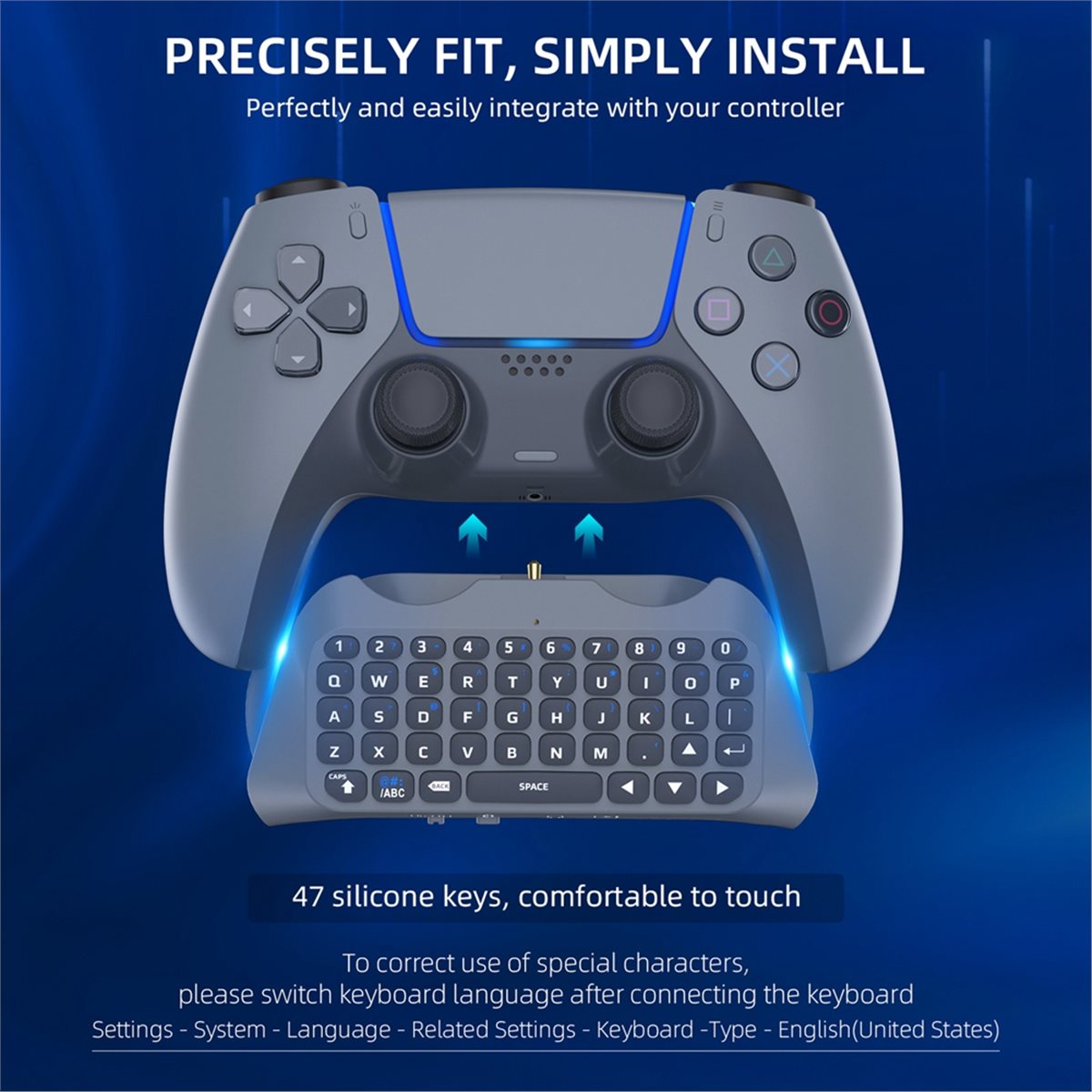 Gaming Keyboard Mini - goodidea 3,5 mm gaming draadloos toetsenbord