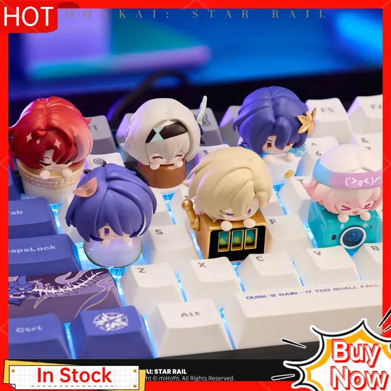 Gaming Keyboard Ergo - Mihoyo Honkai Star Rail Anime Figuur