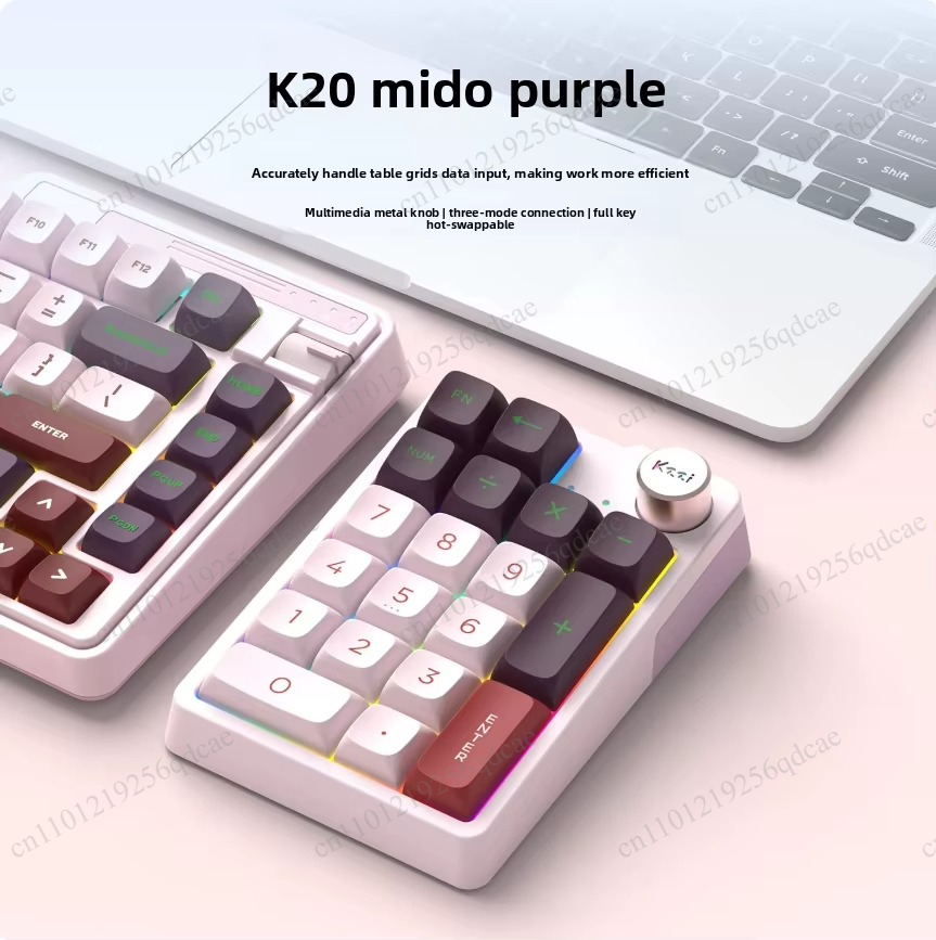 Gaming Keyboard Mini - Kzzi K20 Mini-toetsenbord, drie modi, draadloos