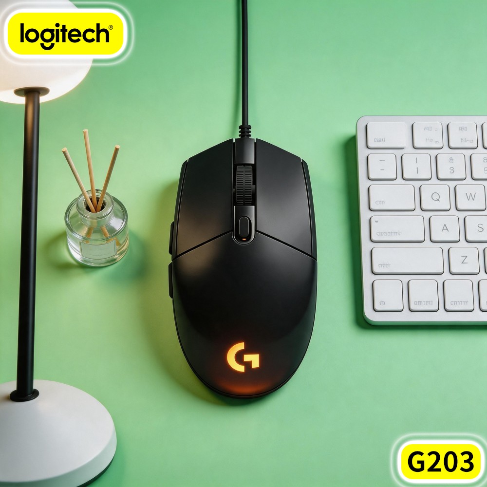 Logitech Mouse G203 - Logitech G203 Bedrade Gamingmuis Praktische Perifere