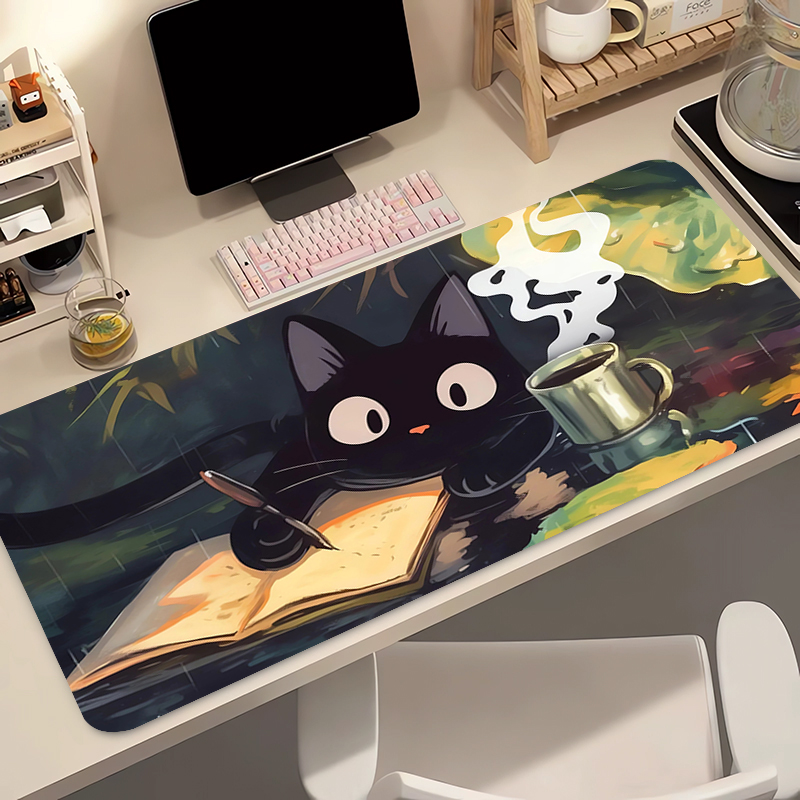 Keyboard Gaming Black - Kawaii Zwarte Kat Siliconen Zachte Gaming