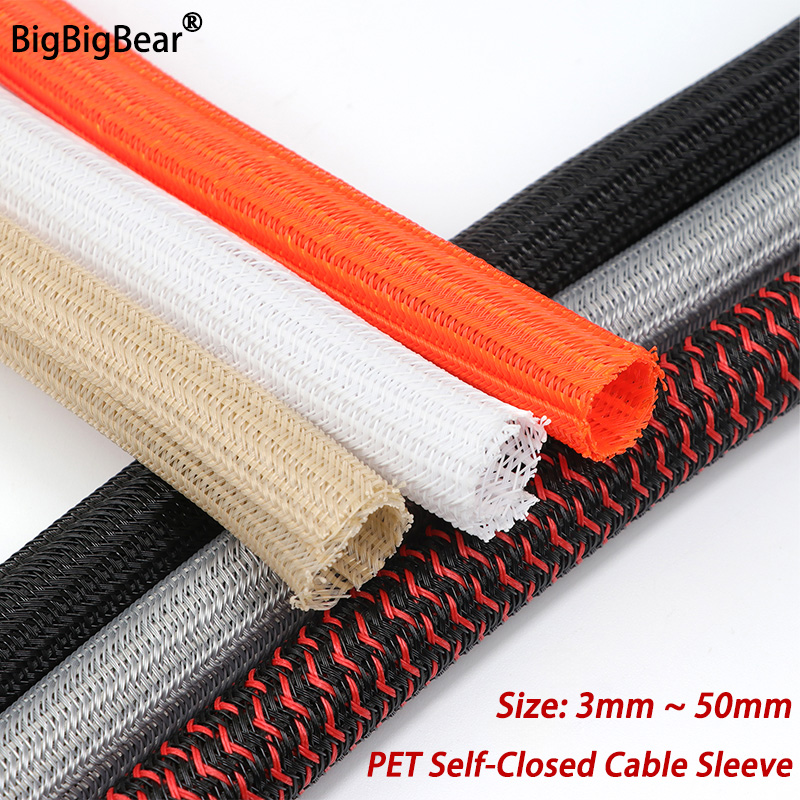 Coiled Usb Cable - 3/5/10m PET-kabelhuls Zelfsluitend 3mm-50mm Flexibel Slijtvast