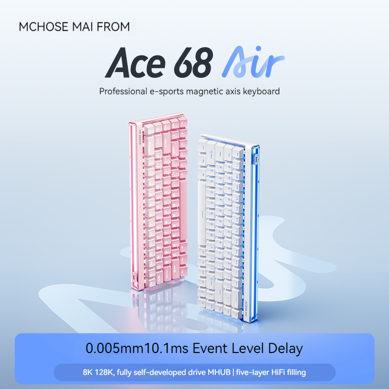 Gaming Keyboard Ergo - Mchose Ace68 Air magnetische as mechanisch