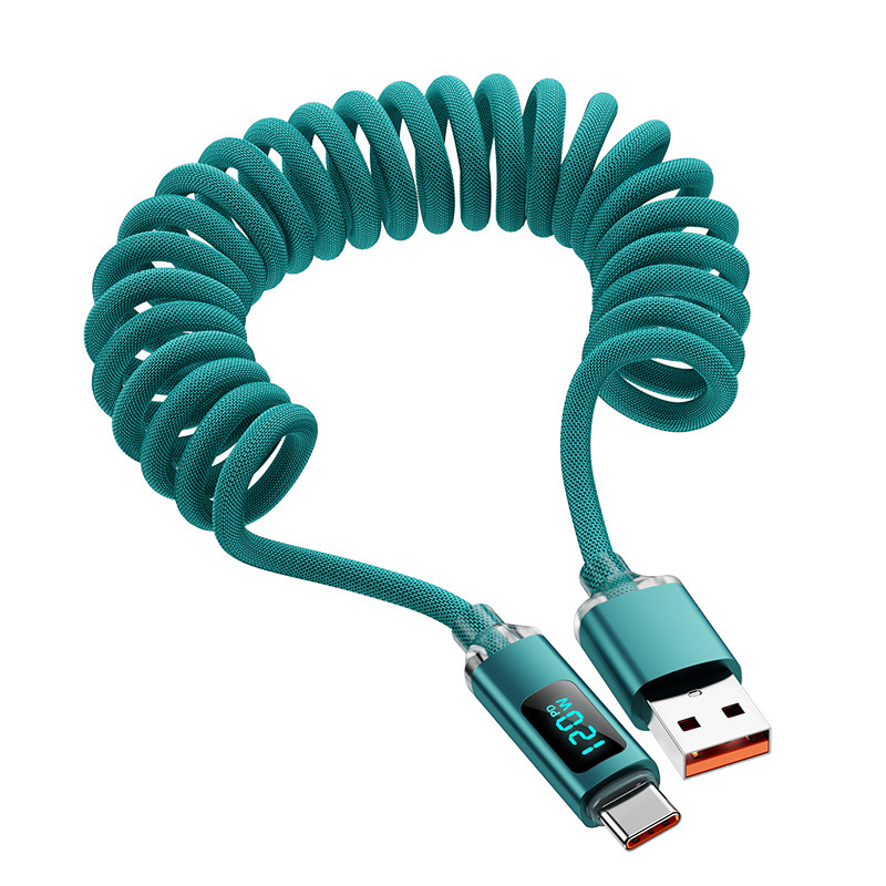 2M Opgerolde USB A naar Type C - Coiled Usb Cable recensie en prijs