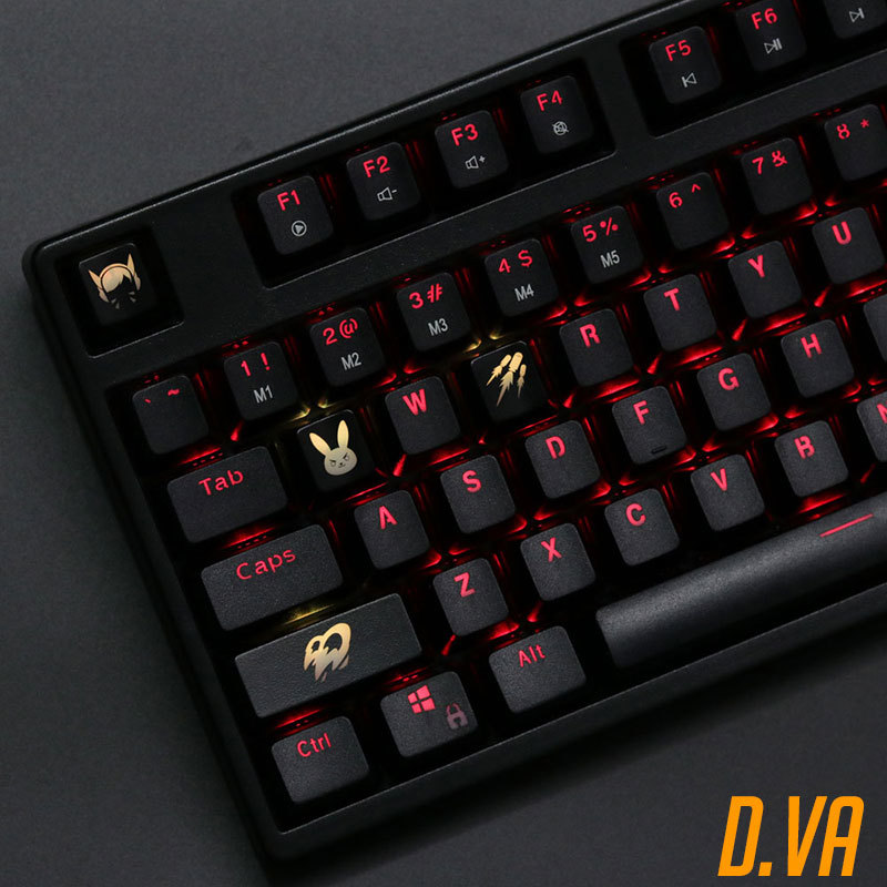 4-delige sleutelsets met achte - Keyboard Gaming Black recensie en prijs