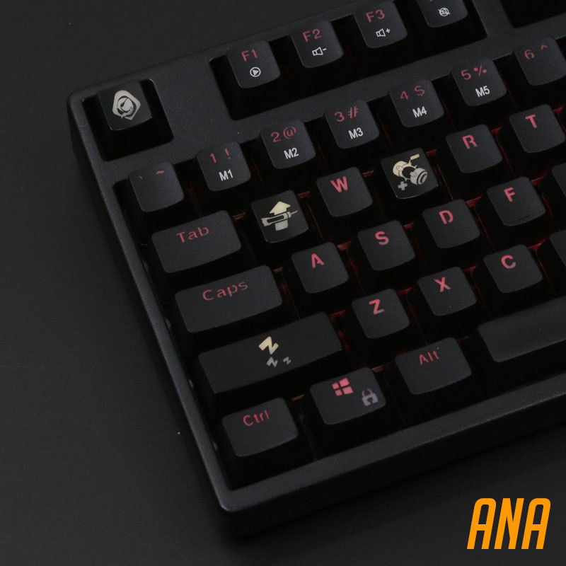 4-delige sleutelsets met achte - Keyboard Gaming Black recensie en prijs