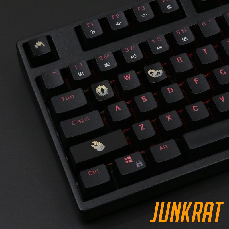 4-delige sleutelsets met achte - Keyboard Gaming Black recensie en prijs