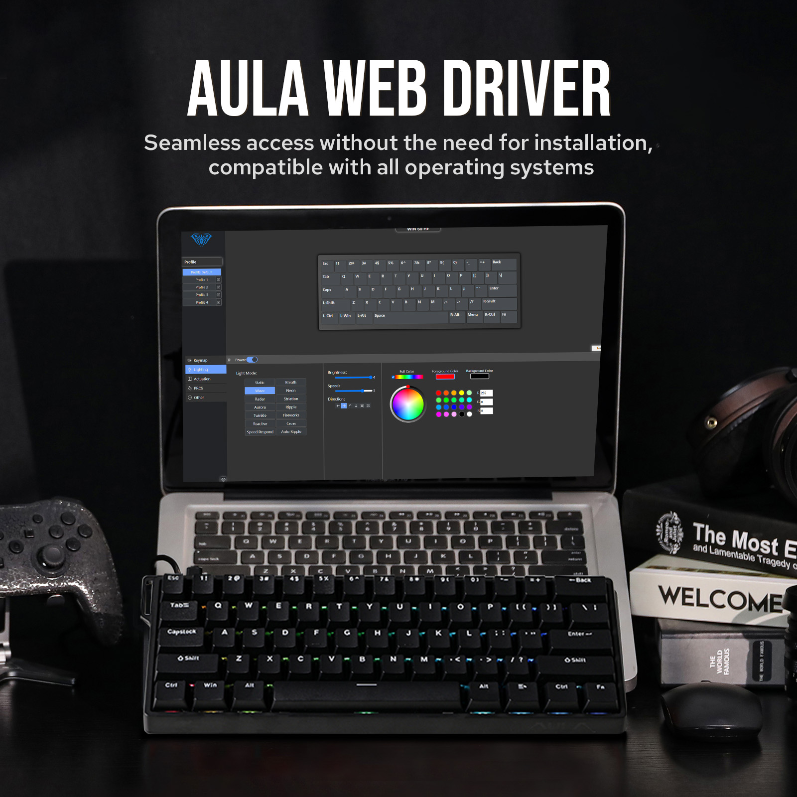 Custom AULA WIN60 HE WIN60 HE  - Gaming Keyboard Hall Effect Switches recensie en prijs