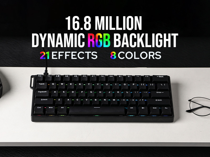 Custom AULA WIN60 HE WIN60 HE  - Gaming Keyboard Hall Effect Switches recensie en prijs