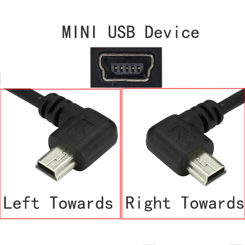 Mini Usb 5Pin 90 Graden Links  - Coiled Usb Cable recensie en prijs