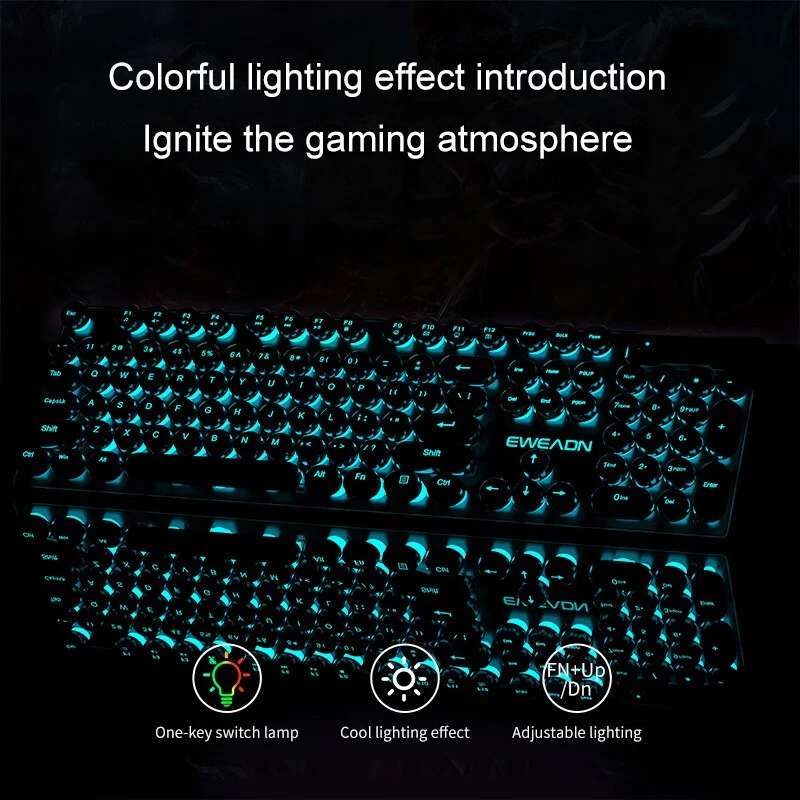 Retro Punk mechanisch toetsenb - Gaming Keyboard Ergo recensie en prijs