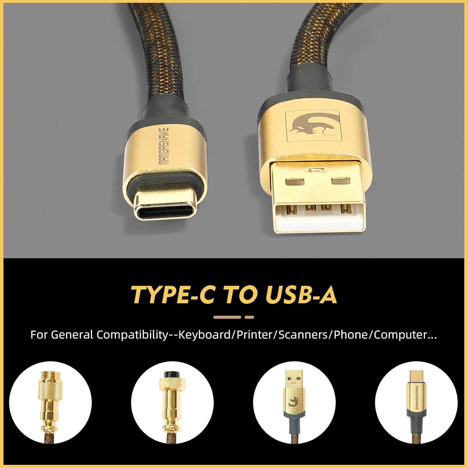 ATTACK SHARK * MAMBASNAKE C03  - Coiled Usb Cable recensie en prijs