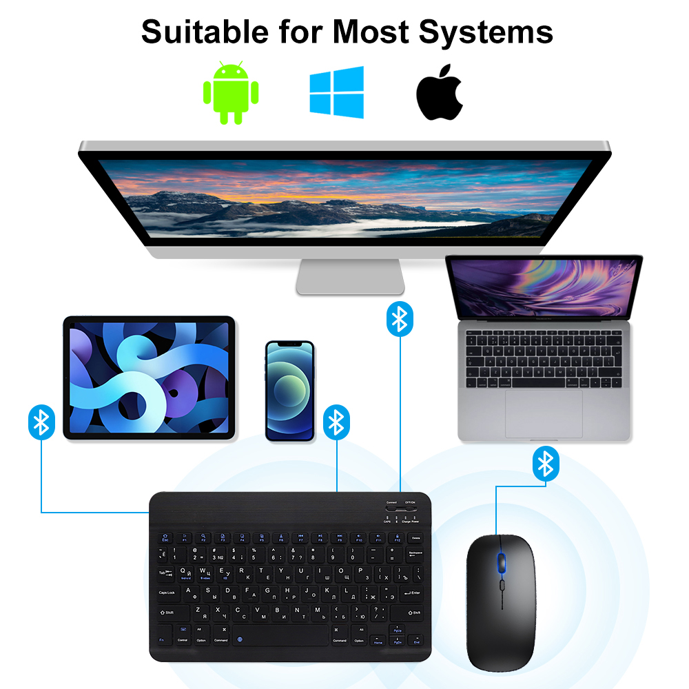 Bluetooth-toetsenbord en muis  - Gaming Keyboard Mini recensie en prijs