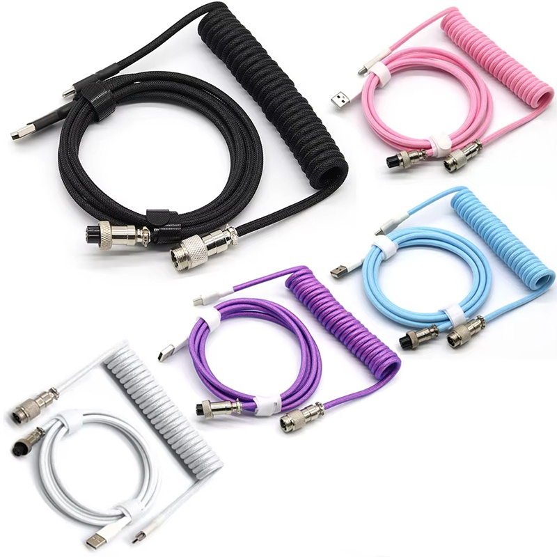 Mechanische toetsenbordkabel,  - Coiled Usb Cable recensie en prijs