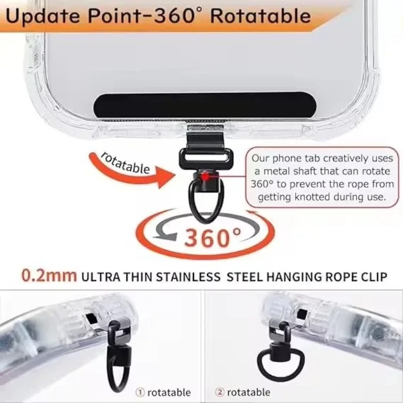 360° Draaibare Telefoon Lanyar - Gasket Mount Kit recensie en prijs