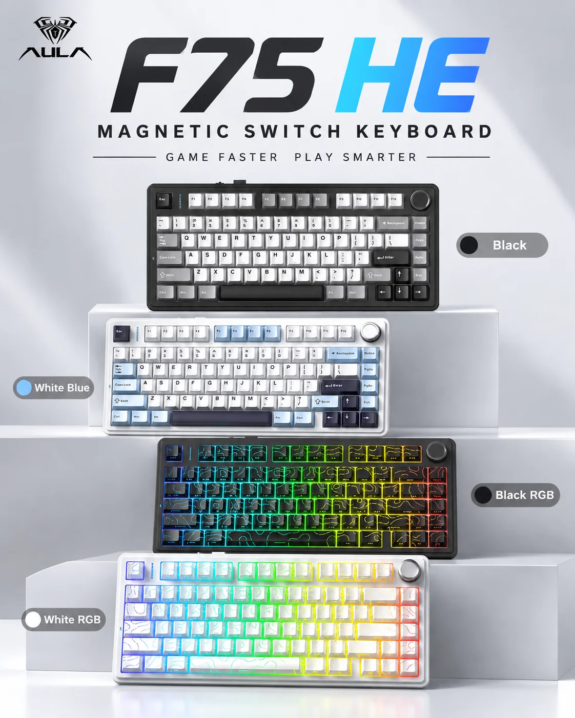 AULA F75 HE Magnetisch toetsen - Gaming Keyboard Hall Effect Switches recensie en prijs