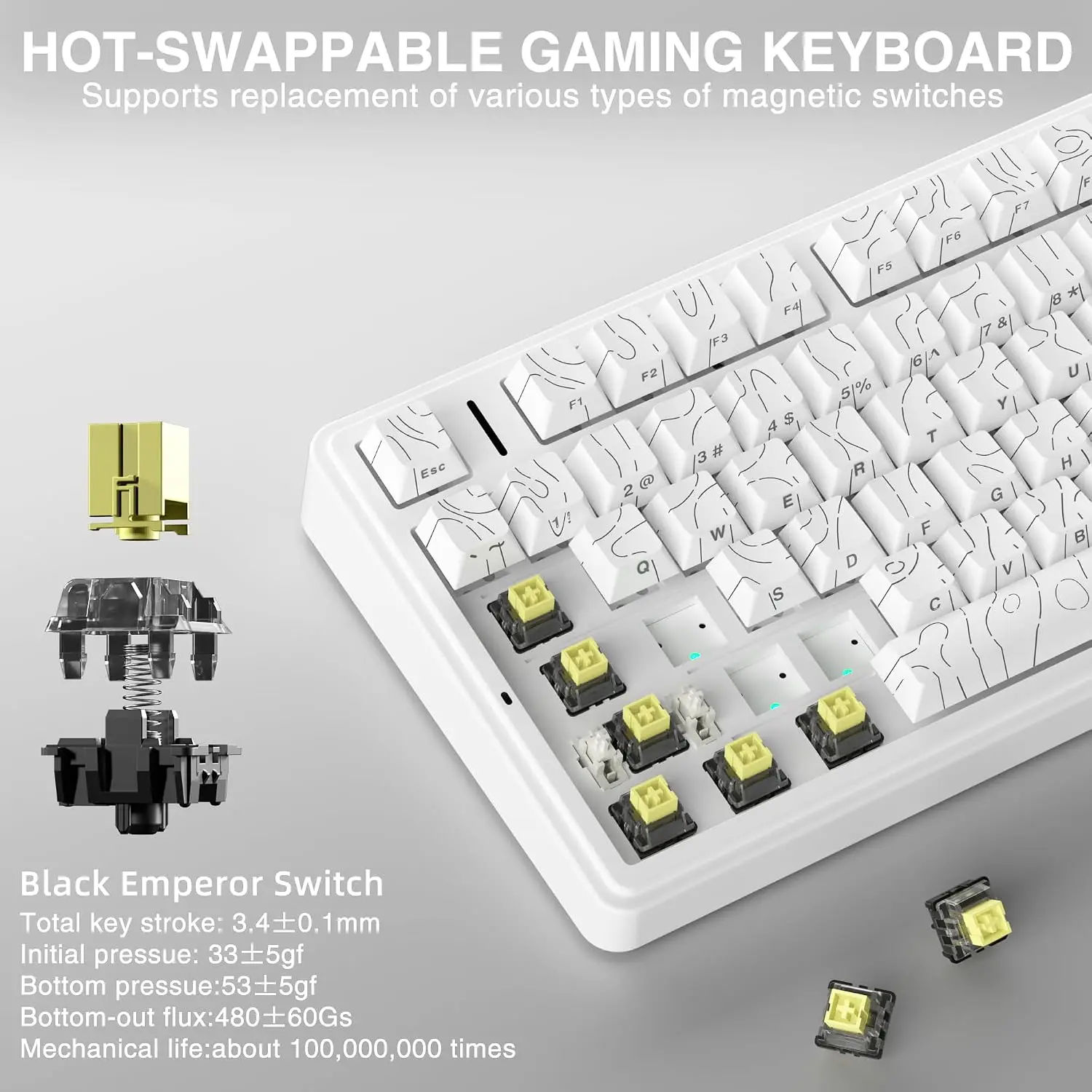 AULA F75 HE Magnetisch toetsen - Gaming Keyboard Hall Effect Switches recensie en prijs