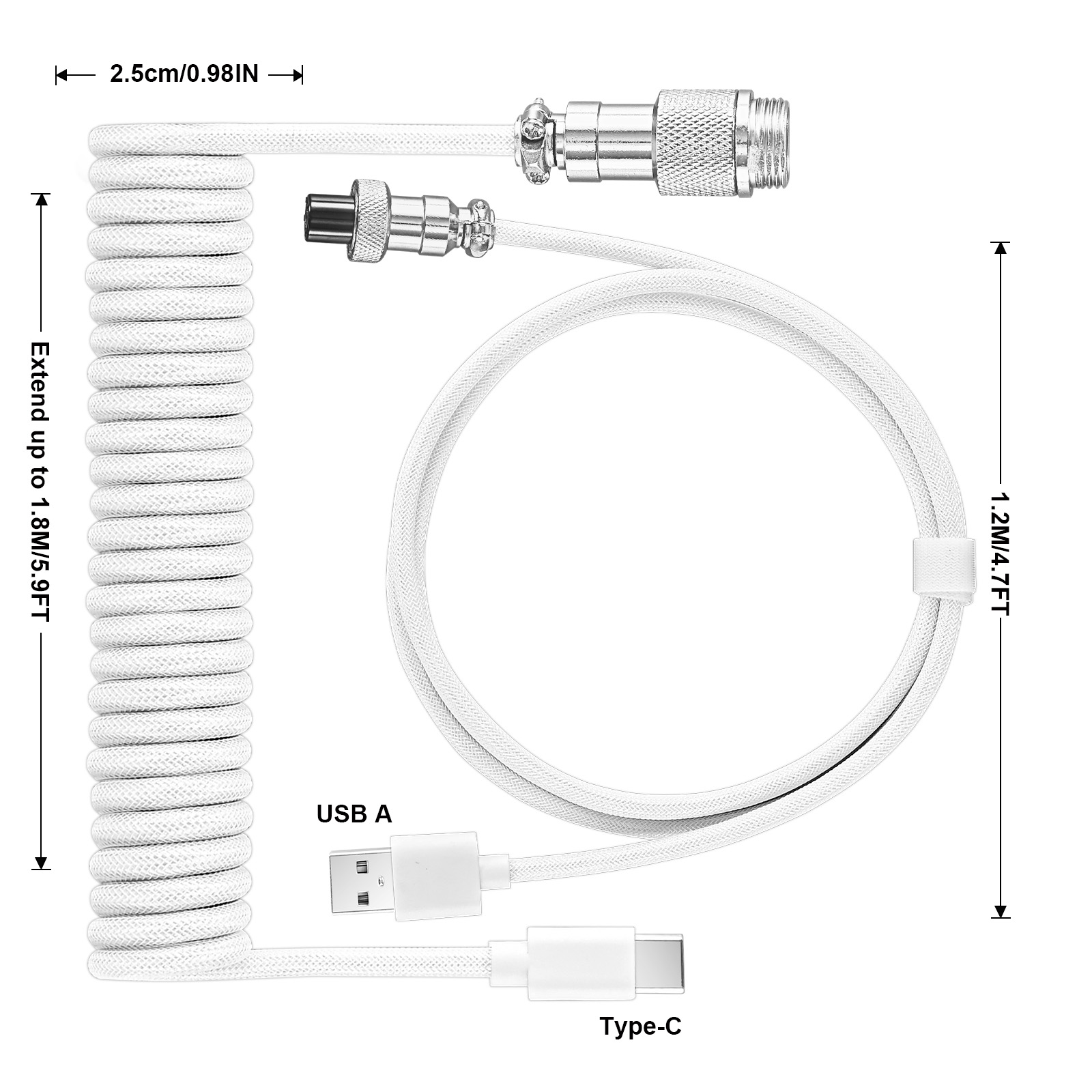 Type C Mechanisch toetsenbord  - Coiled Usb Cable recensie en prijs